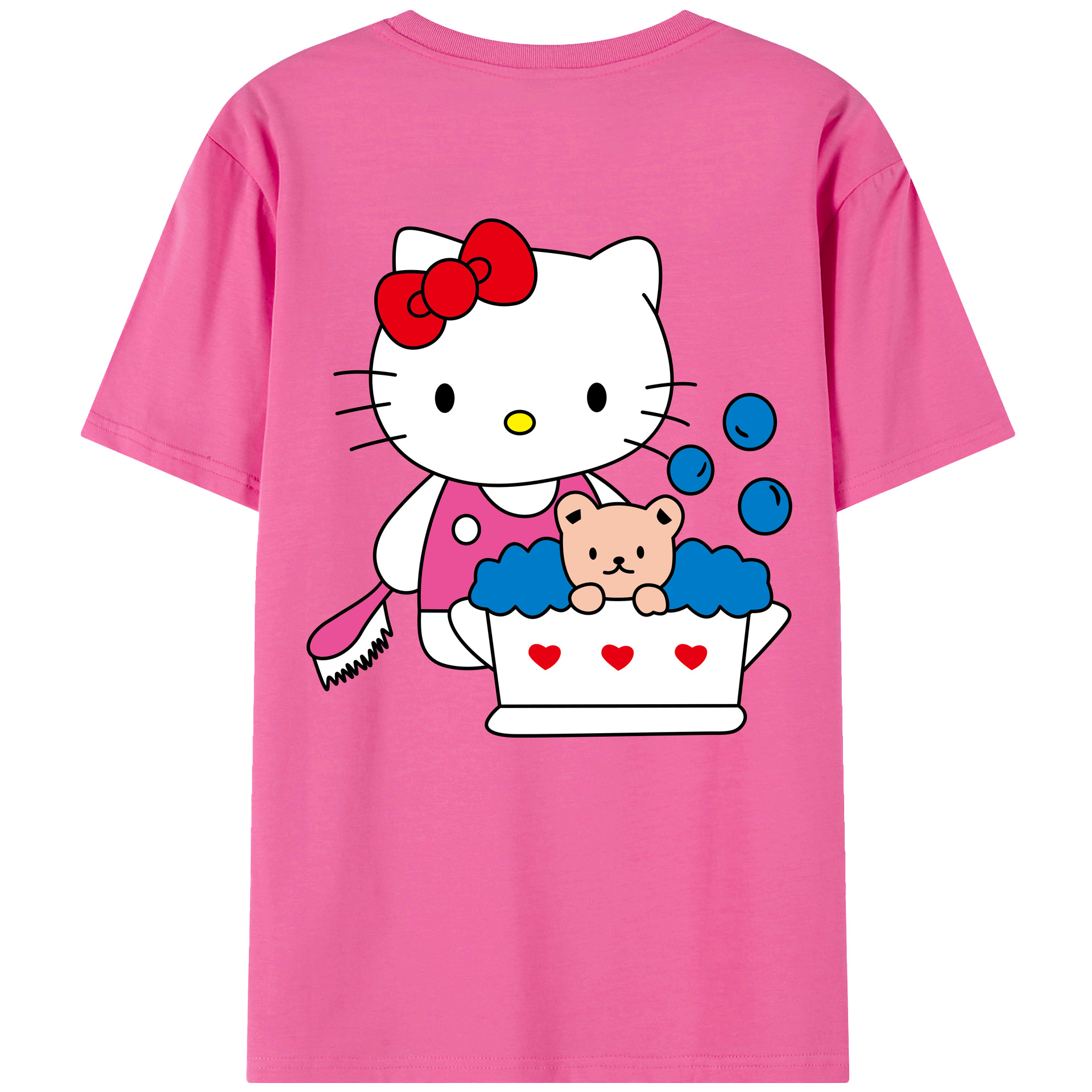 （画像用） Hello Kitty ハローキティ レディース半袖Tシャツ(バックプリント)